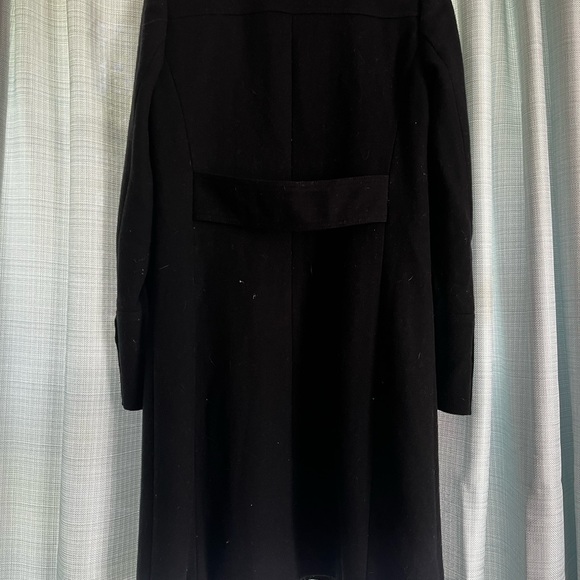 J. Crew Black Wool-blend Tailored Lady Day Top Coat Knee-Length - Picture 6 of 7